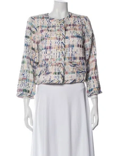 Pre-owned Chanel 2018 Tweed Pattern Jacket In Multi