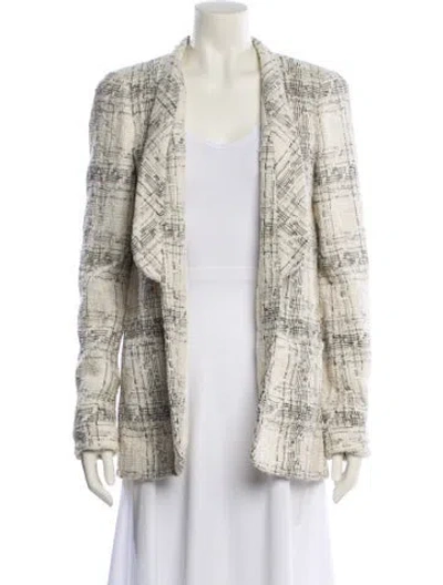 Pre-owned Chanel 2018 Tweed Pattern Jacket In Neutral