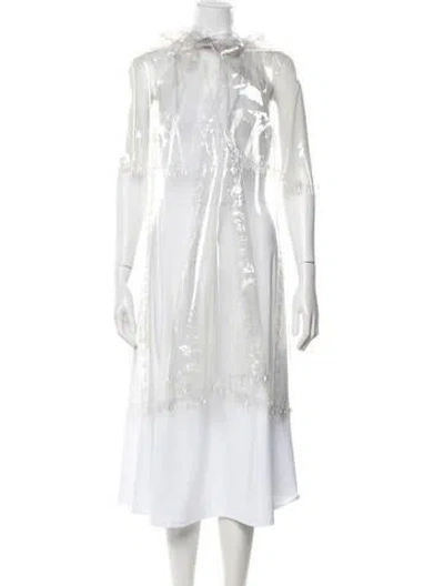 Pre-owned Chanel 2018 Vinyl Coat In Clear