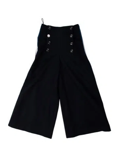 Pre-owned Chanel 2018 Wide Leg Pants In Blue