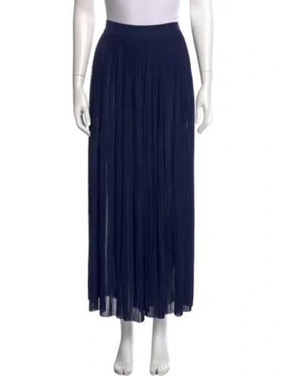 Pre-owned Chanel 2018 Wide Leg Pants In Blue