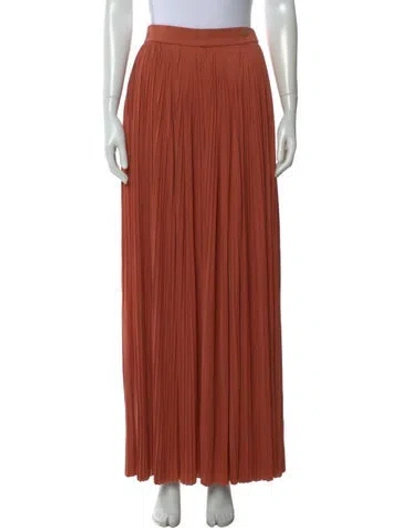 Pre-owned Chanel 2018 Wide Leg Pants In Orange