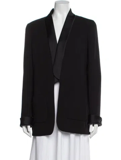 Pre-owned Chanel 2018 Wool Blazer In Black