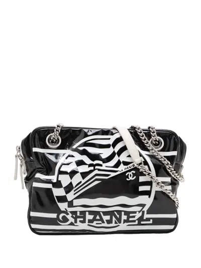 Pre-owned Chanel 2018-2019 La Pausa Shoulder Bag In Black