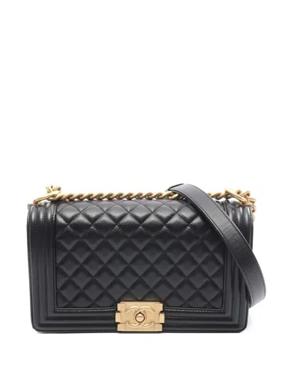 Pre-owned Chanel 2019 Boy  Shoulder Bag In Black