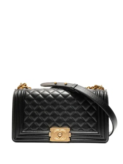 Pre-owned Chanel 2019 Boy Cross Body Bag In Black