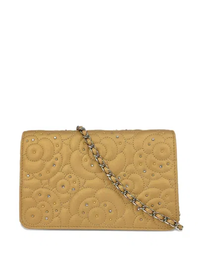 Pre-owned Chanel 2019 Camellia Shoulder Bag In Neutral