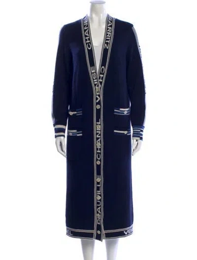 Pre-owned Chanel 2019 Cashmere Sweater In Blue