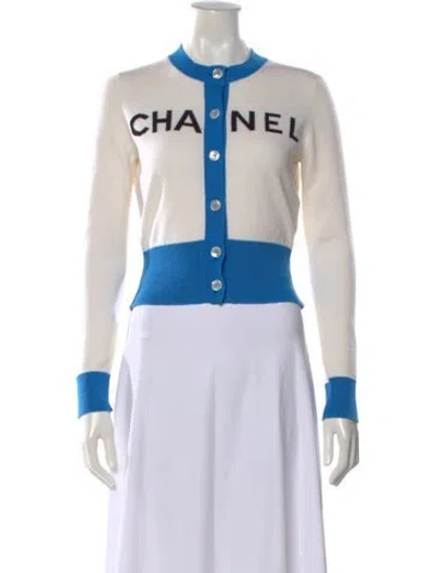 Pre-owned Chanel 2019 Cashmere Sweater In Neutral