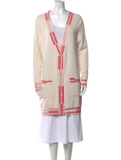 Pre-owned Chanel 2019 Cashmere Sweater In Neutrals/pink