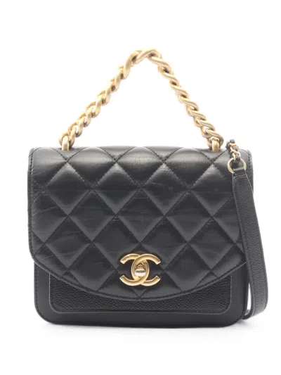 Pre-owned Chanel 2019 Cc Caviar Tote Bag In Black