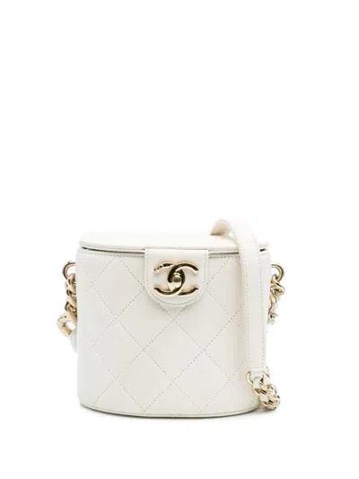 Pre-owned Chanel 2019 Cc Lambskin Elegant Chain Case Vanity Bag