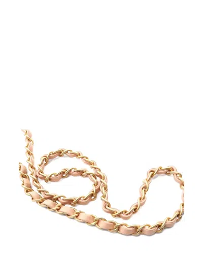 Pre-owned Chanel 2019 Coco Chain Cross Body Bag In Pink