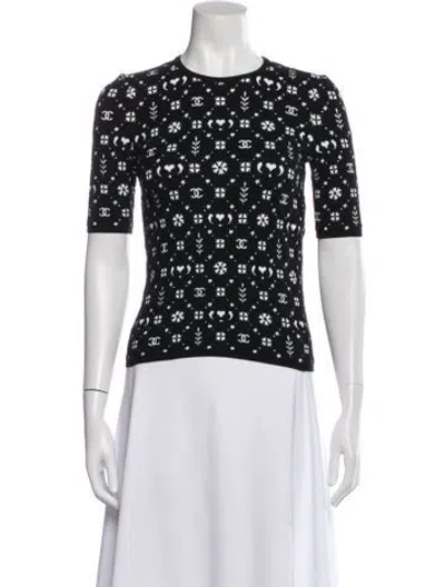Pre-owned Chanel 2019 Coco Neige Sweater In Black