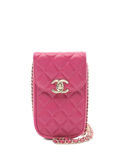 Pre-owned Chanel 2019 Diamond-quilted Phone Case