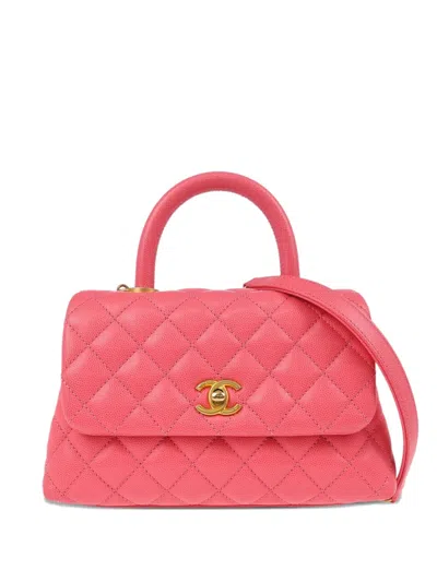 Pre-owned Chanel 2019 Diamond-quilting Leather Tote Bag