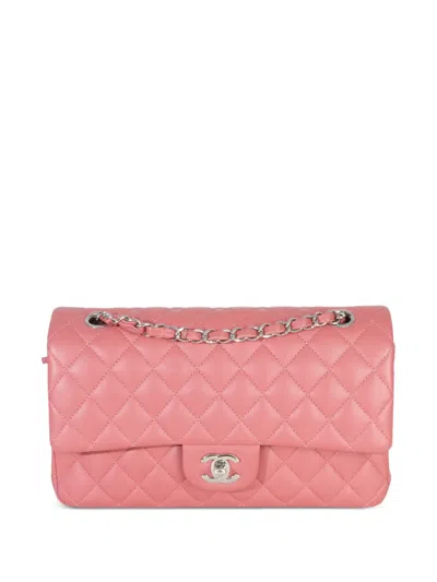 Pre-owned Chanel 2019 Double Flap Shoulder Bag In Pink