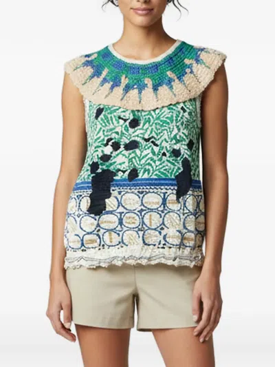 Pre-owned Chanel 2019 Egyptian Knit Sweater In Neutral