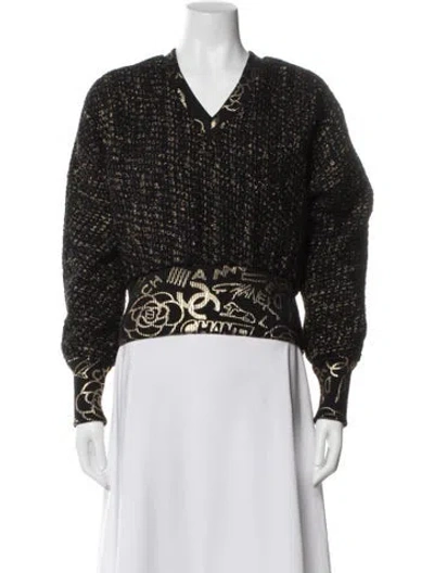 Pre-owned Chanel 2019 Graphic Print Sweater In Multi