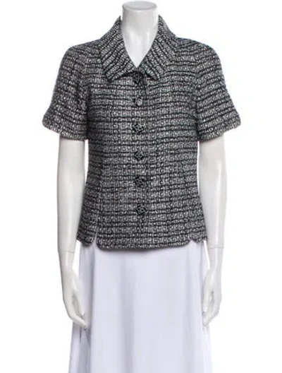 Pre-owned Chanel 2019 Houndstooth Print Jacket