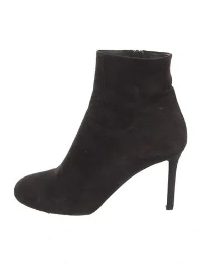 Pre-owned Chanel 2019 Interlocking Cc Logo Boots In Black