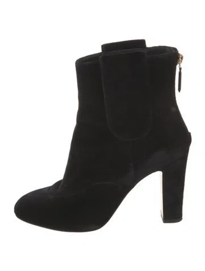 Pre-owned Chanel 2019 Interlocking Cc Logo Boots In Black