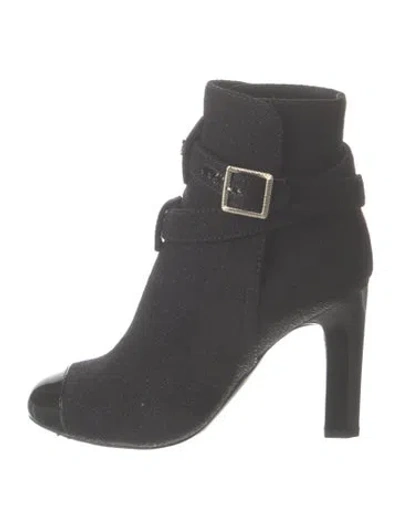 Pre-owned Chanel 2019 Interlocking Cc Logo Boots In Black