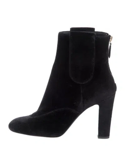 Pre-owned Chanel 2019 Interlocking Cc Logo Boots In Black