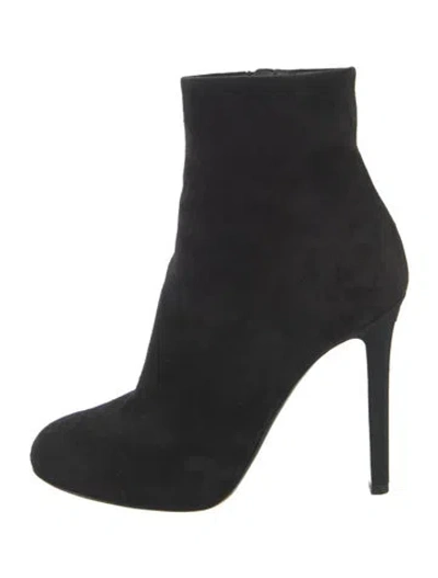 Pre-owned Chanel 2019 Interlocking Cc Logo Boots In Black