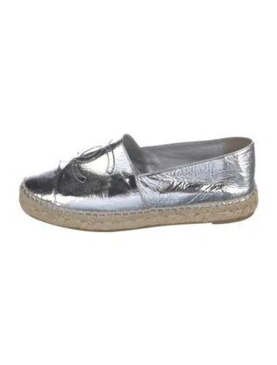 Pre-owned Chanel 2019 Interlocking Cc Logo Espadrilles