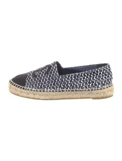 Pre-owned Chanel 2019 Interlocking Cc Logo Espadrilles In Multi
