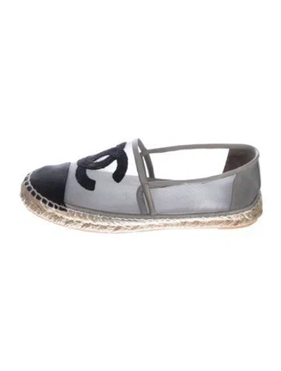 Pre-owned Chanel 2019 Interlocking Cc Logo Espadrilles In Multicolor