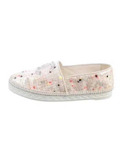 Pre-owned Chanel 2019 Interlocking Cc Logo Loafers
