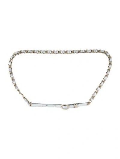 Pre-owned Chanel 2019 Interlocking Cc Logo Waist Belt