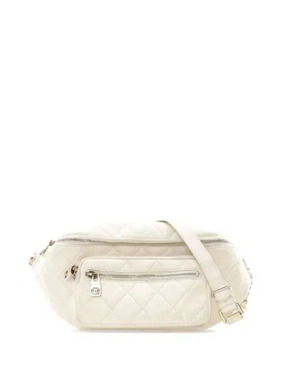 Pre-owned Chanel 2019 Iridescent Calfskin All About Waist Belt Bag