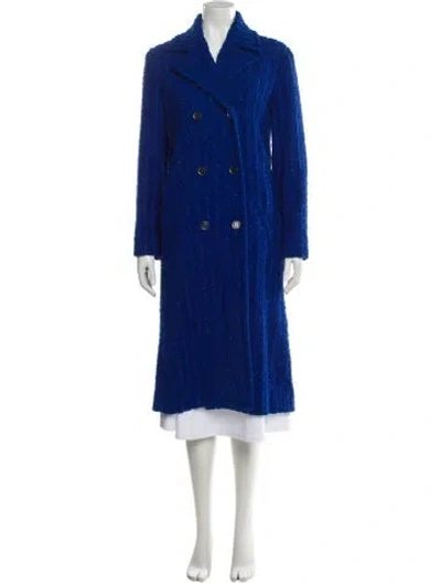 Pre-owned Chanel 2019 'la Pausa' Coat In Blue