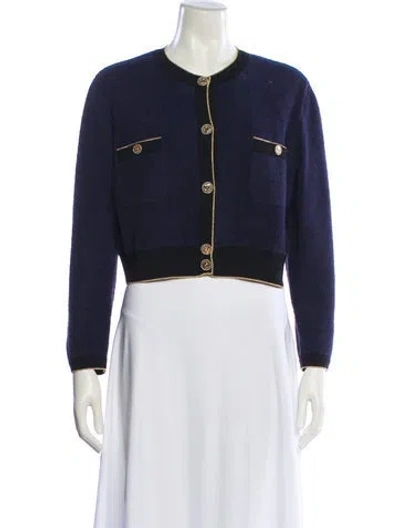 Pre-owned Chanel 2019 La Pausa Denim Jacket In Blue