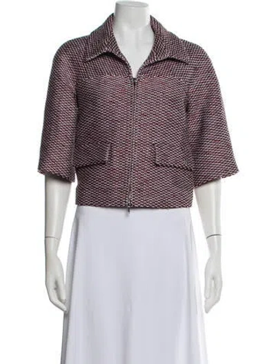 Pre-owned Chanel 2019 La Pausa Jacket W/ Tags In Red