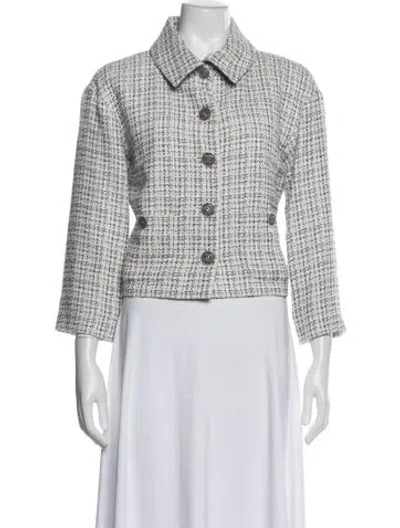 Pre-owned Chanel 2019 La Pausa Jacket In White