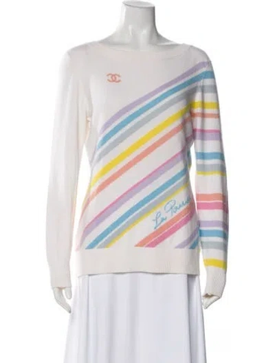Pre-owned Chanel 2019 La Pausa Sweater In Neutral