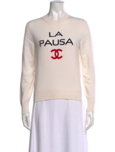 Pre-owned Chanel 2019 'la Pausa' Sweater In Neutrals