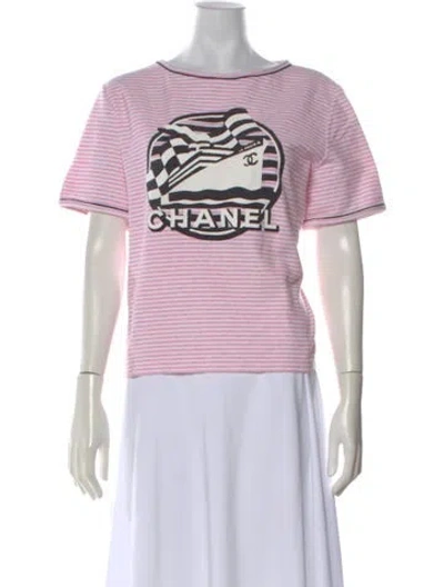 Pre-owned Chanel 2019 La Pausa T-shirt In Pink