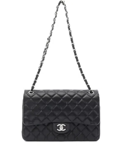 Pre-owned Chanel 2019 Large Classic Flap Shoulder Bag In Black