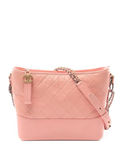 Pre-owned Chanel 2019 Large Gabrielle Handbag In Pink