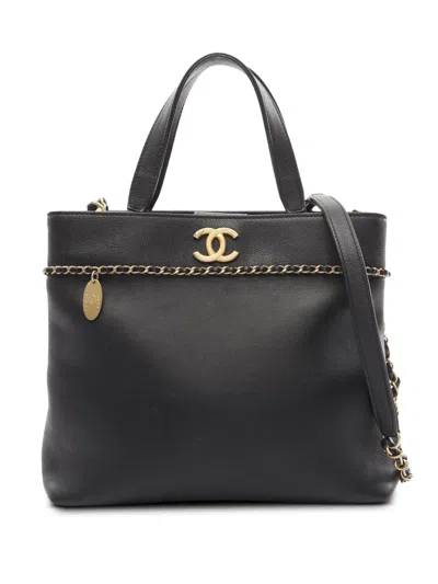 Pre-owned Chanel 2019 Lovely Chains Two-way Handbag In Black