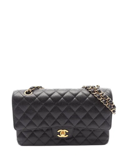 Chanel 2019 Matelassé Caviar Leather Shoulder Bag In Black