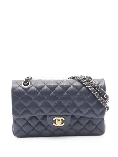 Chanel 2019 Matelassé Caviar Shoulder Bag In Blue