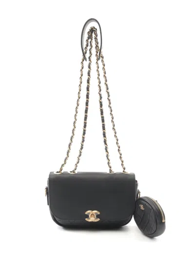 Pre-owned Chanel 2019 Matelasse Shoulder Bag In Black