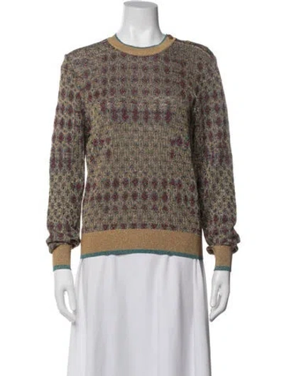 Pre-owned Chanel 2019 Metiers D'art Collection Sweater In Gold