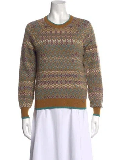 Pre-owned Chanel 2019 Metiers D'art Collection Sweater In Gold/metallic